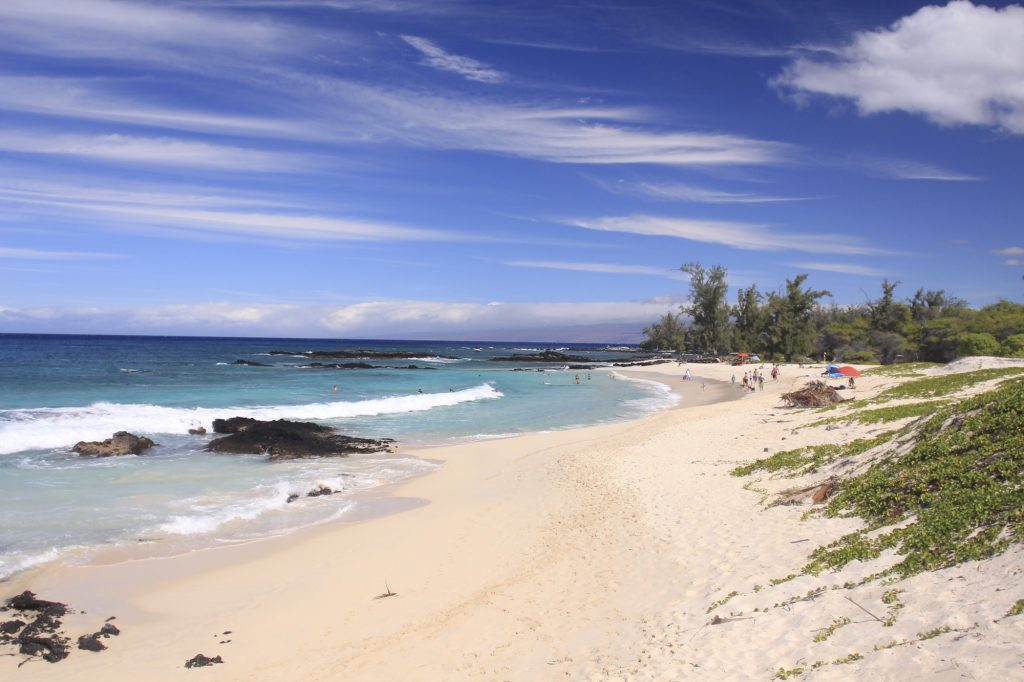 a beach near kailua-kona on the big island