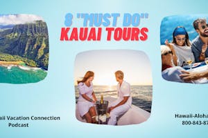 Napali coast ariel view a Couple watching sunset on a baot in Hawaii and a couple eating dinner on boat in Hawaii